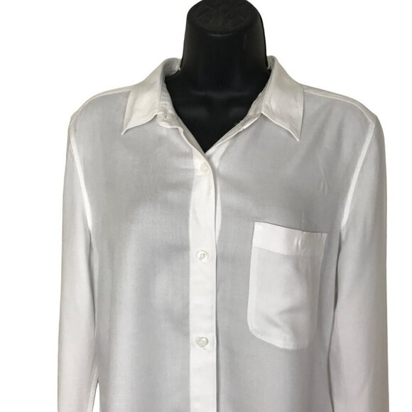 Aritzia Sunday Best White Button Down Blouse Size S - Picture 2 of 7